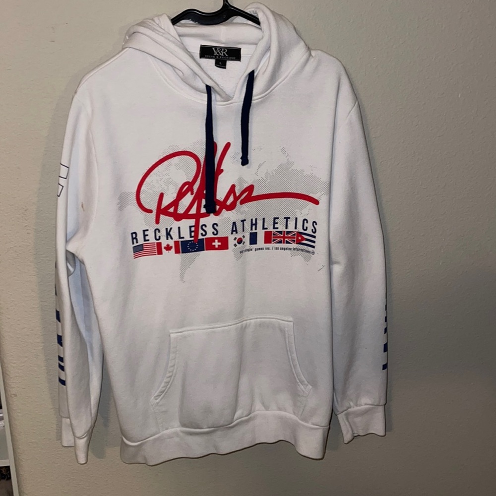 Young & Reckless White Hoodie